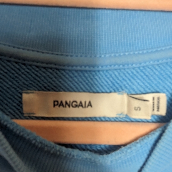 Pangaia Grade Sky Blue Crew Neck Recycled Organic Cotton Sweatshirt Size Small - Picture 4 of 8